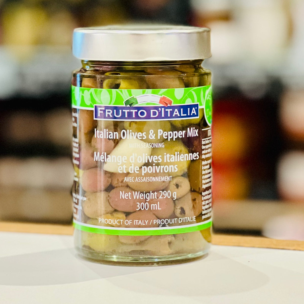 Frutto d'Italia Italian Olives & Pepper Mix with Seasoning 290g jar