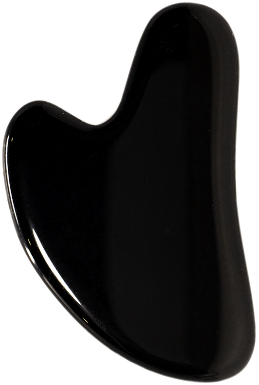 Happy Obsidian Heart Shaped Gua Sha