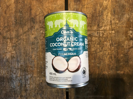 Cha's Organics Coconut Cream Full Cream 400 mL