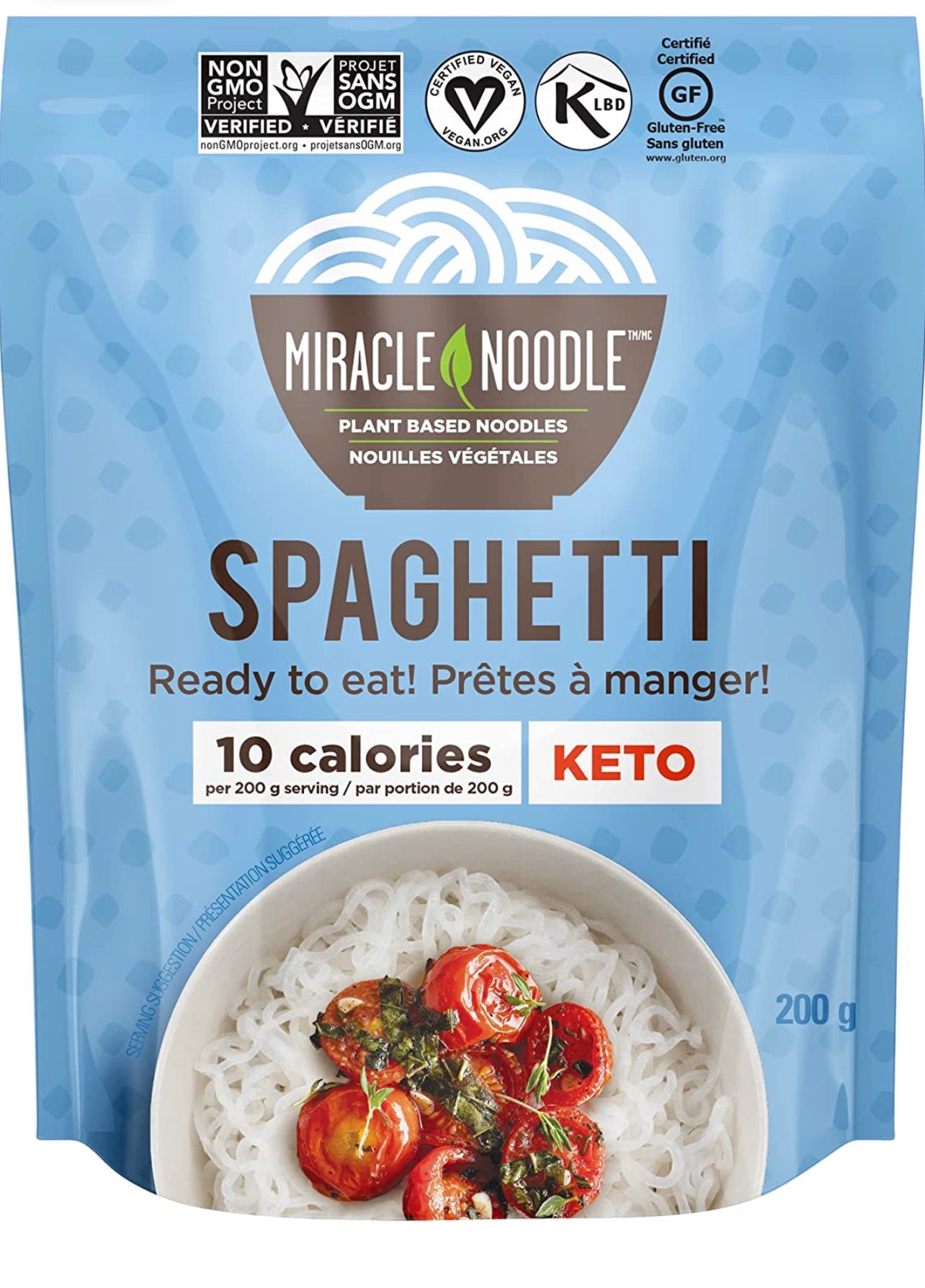 Miracle Noodle Ready-To-Eat Noodles - Spaghetti 200g