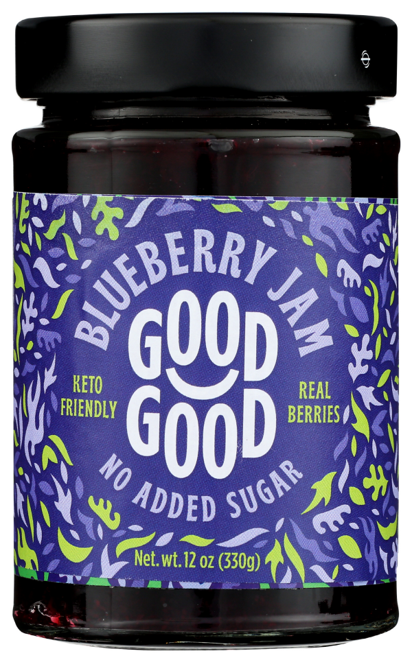 Good Good No Added Sugar Keto Jam Blueberry, 330g