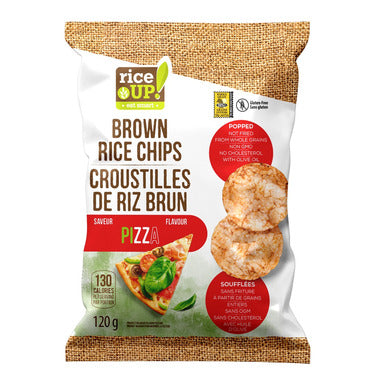 RiceUP! Popped Brown Rice Chips Pizza 120 g