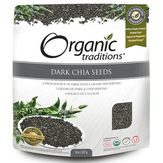 Organic Traditions Organic Dark Chia Seeds 227g