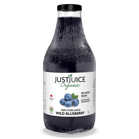 Just Juice 100% Pure Organic Wild Blueberry Juice