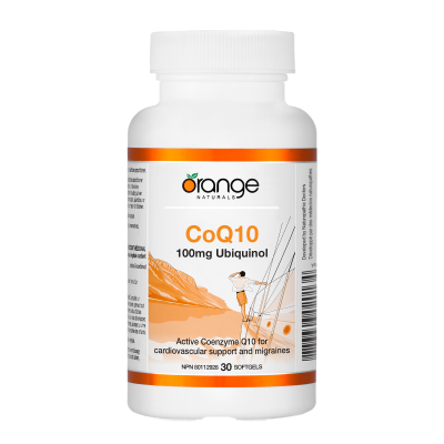 Orange Naturals CoQ10 Ubiquinol 100mg 30 Softgels
