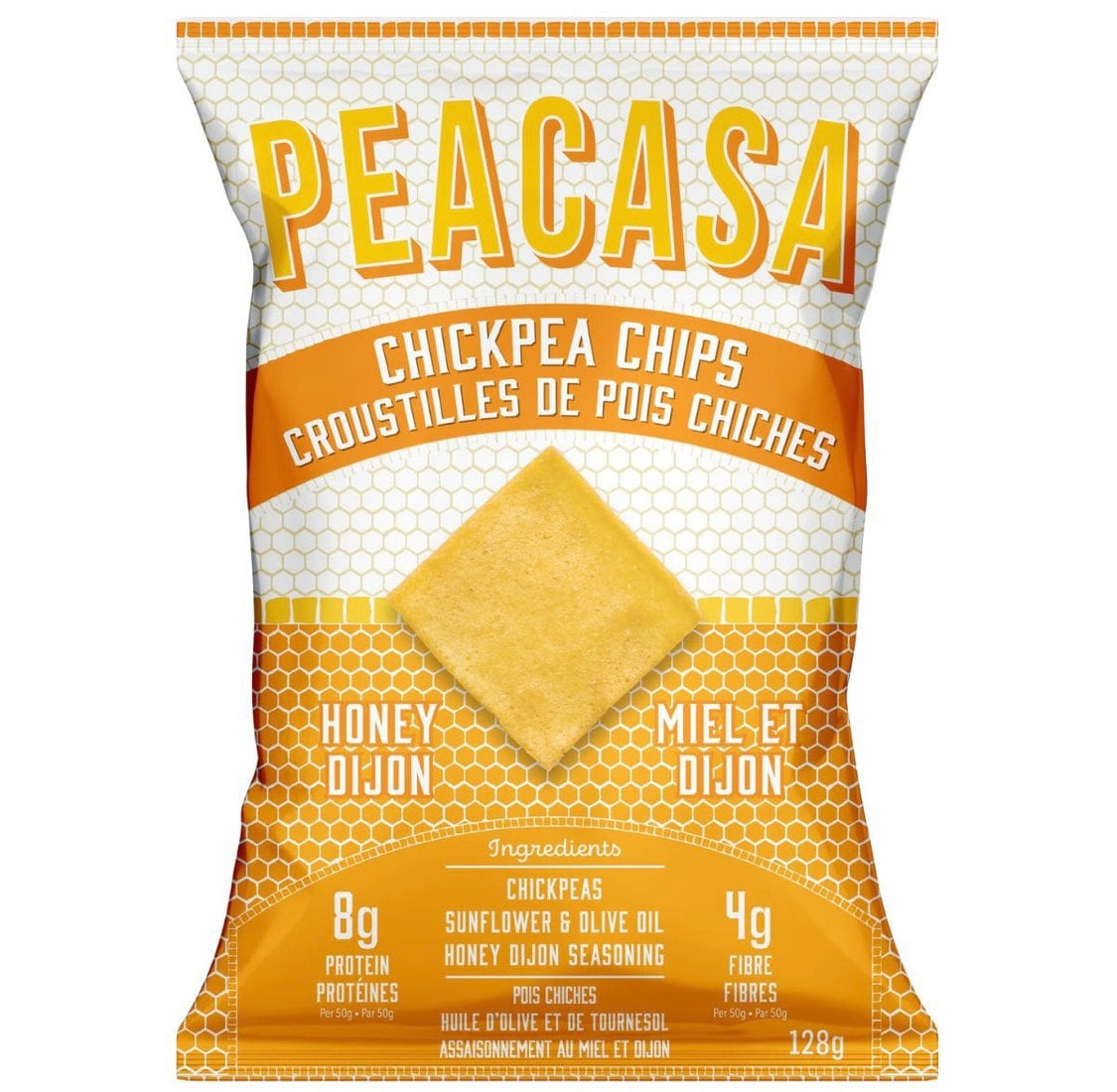 PEACASA High Protein Chickpea Chips Honey Dijon, 128g