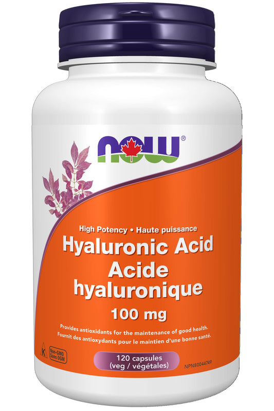 NOW Supplements Hyaluronic Acid 100mg 120 caps