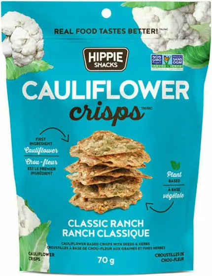 Hippie Snacks Classic Ranch Cauliflower Crisps - 70 g
