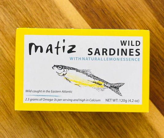 Matiz Sardines with Lemon Packed in Olive Oil 120g