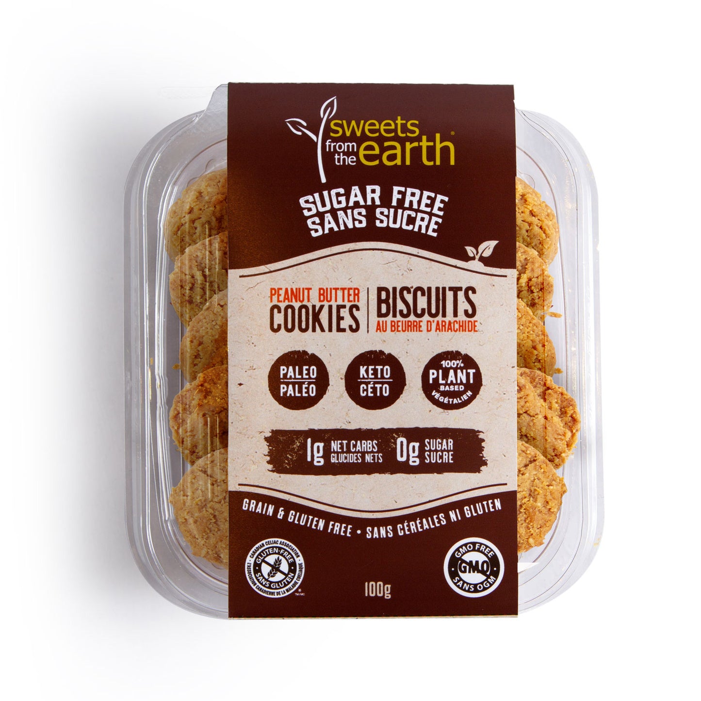 Sweets from the Earth Sugar Free Peanut Butter Cookies
