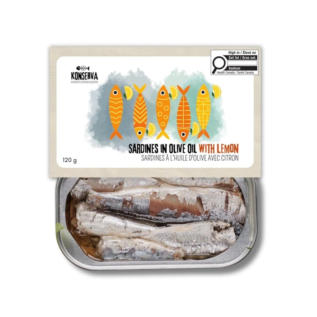 Konserva Sardines in Olive Oil with Lemon 120g