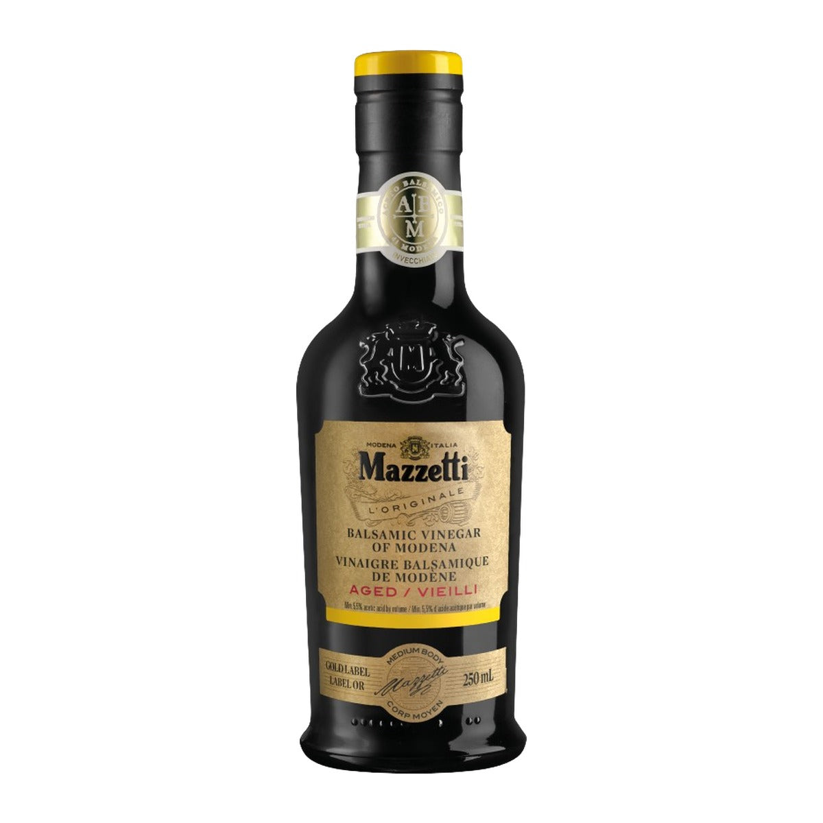 Mazzetti Aged Balsamic Vinegar 4 Leaf Gold Label 250ml