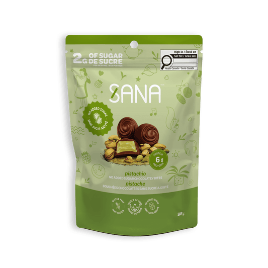 Sana Crunchy Milk Chocolaty Pistachio bites 88g