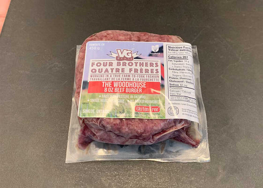 VG Meat - Woodhouse Beef Patties - 8oz - 2 Pack