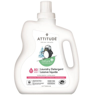 Attitude Nature+ Little Ones Laundry Detergent Fragrance Free 2L