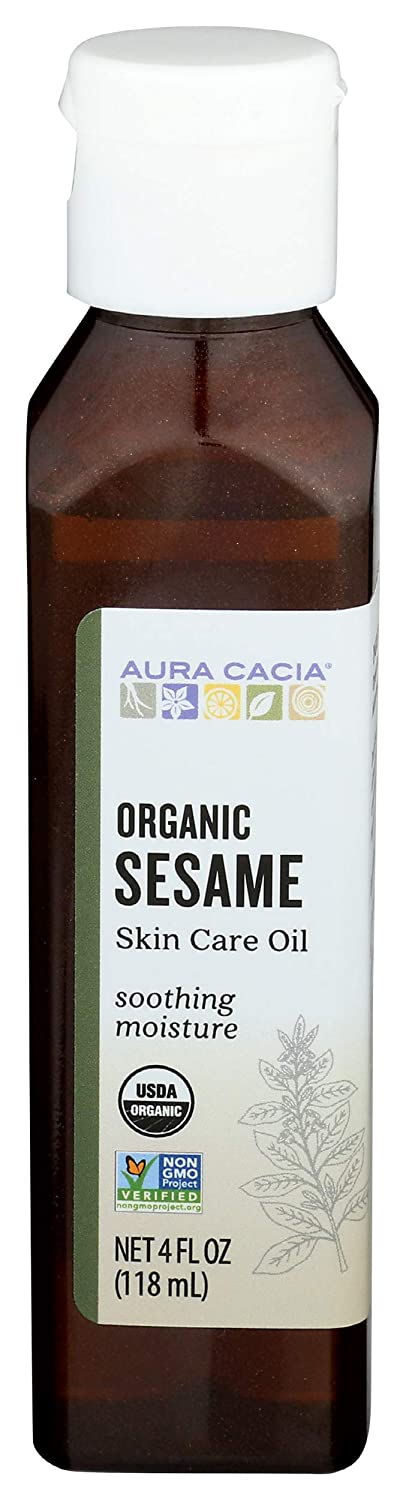 Aura Cacia Organic Sesame Skin Care Oil 118 ml