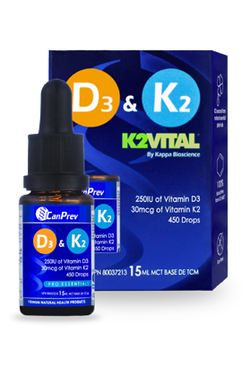 CanPrev D3 & K2 Drops MCT Oil Base 15ml