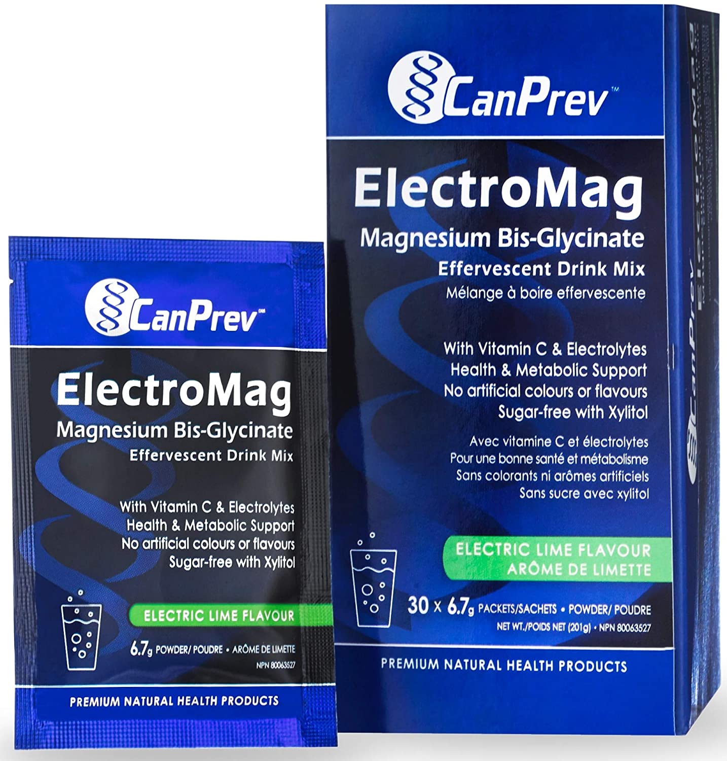 CanPrev ElectroMag Magnesium Bis-Glycinate Effervescent