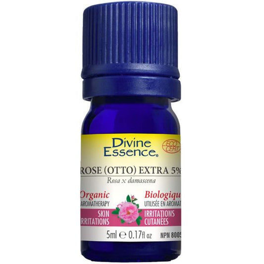 ✅ Divine Essence Rose (Otto) Extra 5% Organic Essential Oil 5ml
