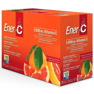 Ener-C 1,000 mg Vitamin C Effervescent Drink Mix GrapeFruit