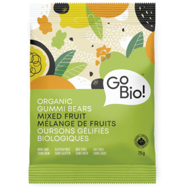 ✅ Gobio Organic Fruit Gummi Bears 75g