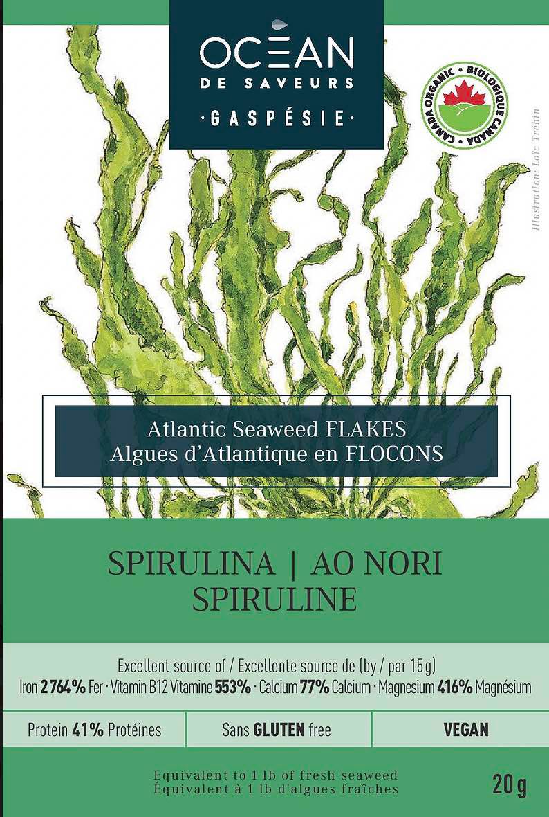 Ocean De Saveurs Gaspesie Spirulina 20g