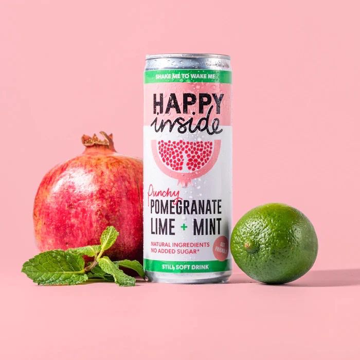 ✅ Happy Inside pomegranate lime & Mint 250ml