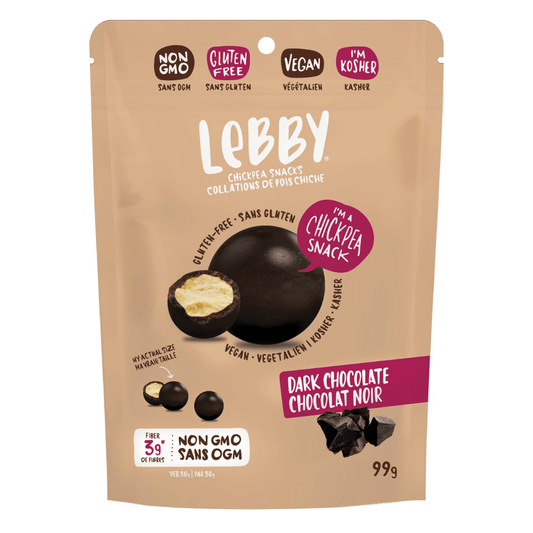 Lebby Gluten-Free Chickpea Bites Dark Chocolate 99g