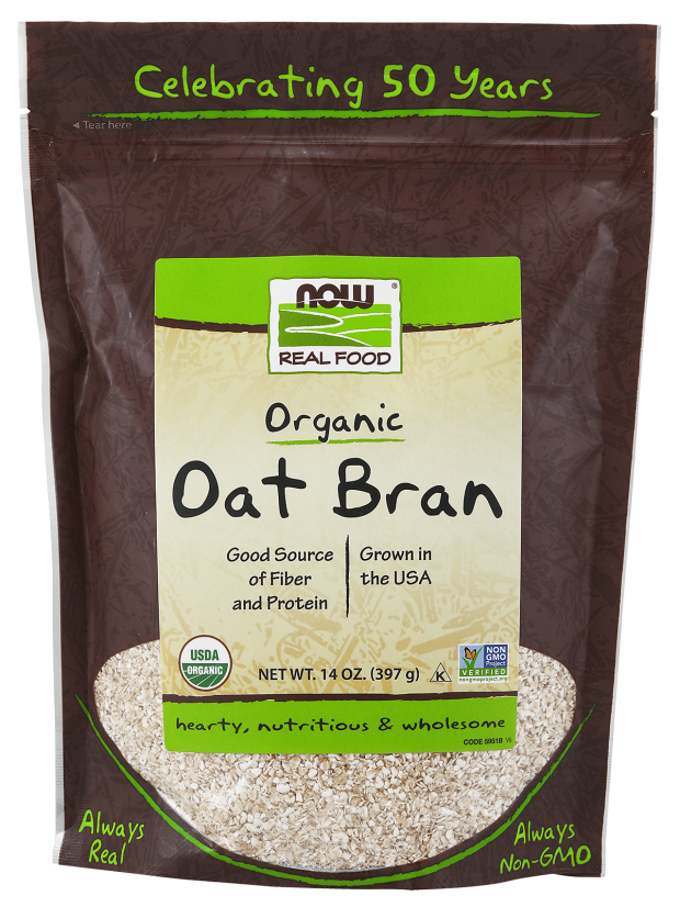 NOW Real Food® Organic Oat Bran