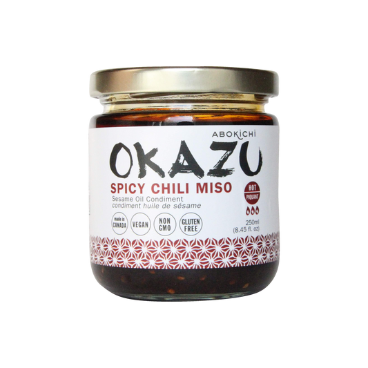 OKAZU - CHILI MISO - Japanese miso chili oil condiment (230ml/8oz)