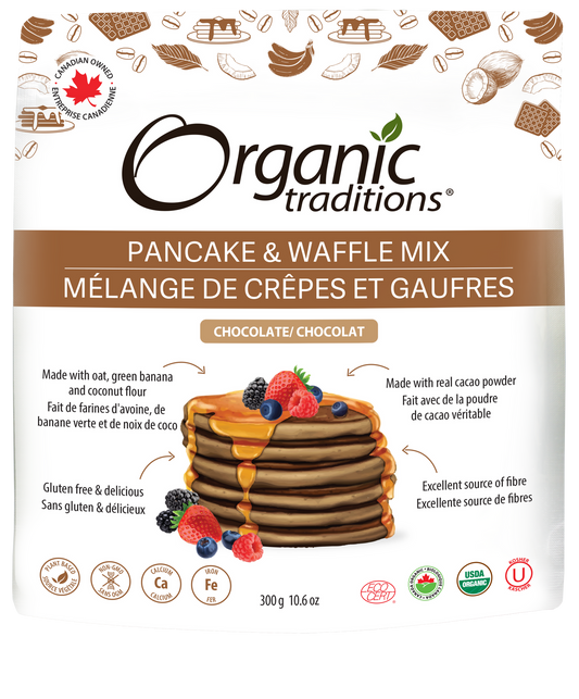 ✅ Organic Traditions Pancake & Waffle Chocolate Mix