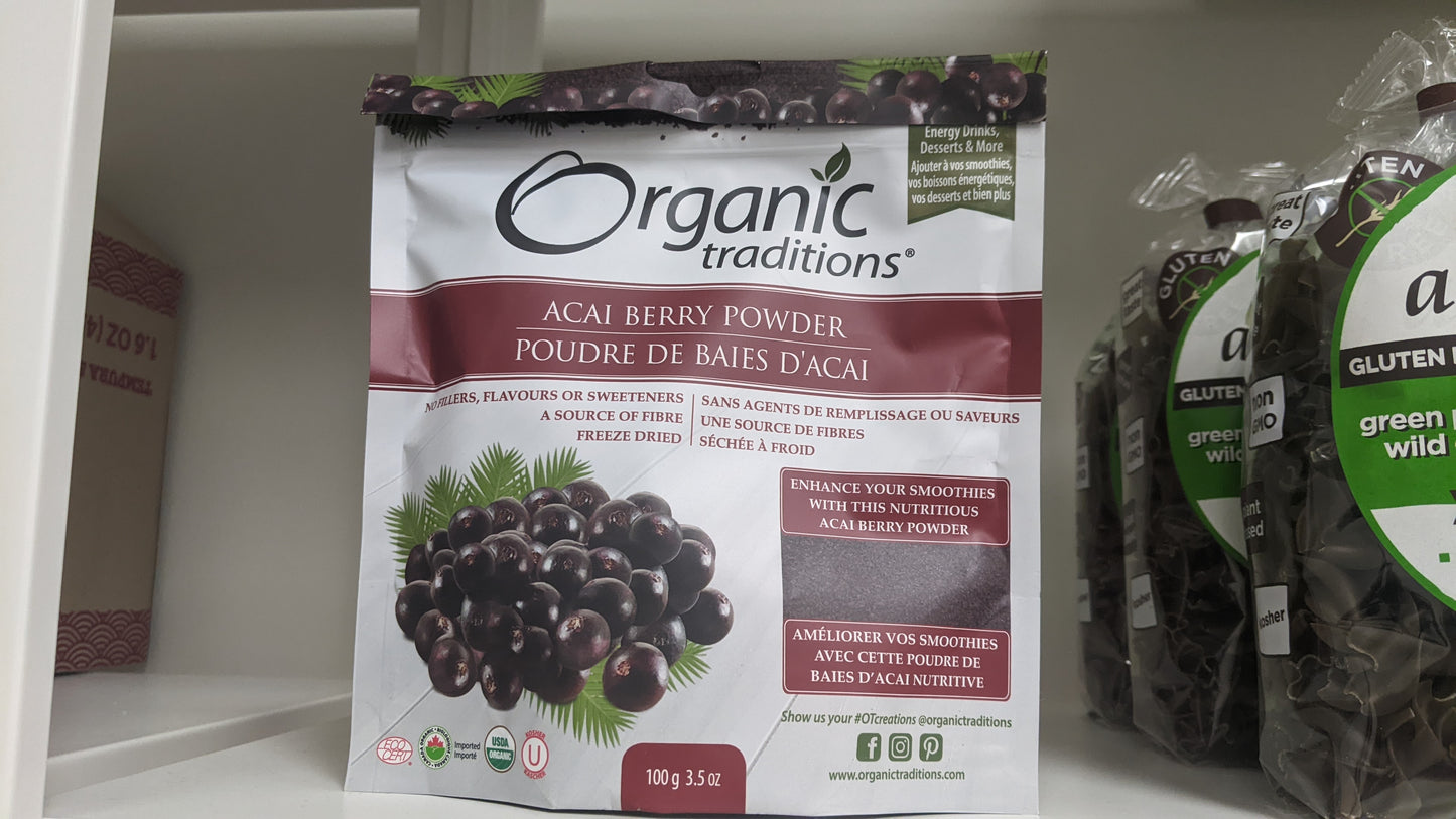 Organic Traditions Acai Berries powder 100g