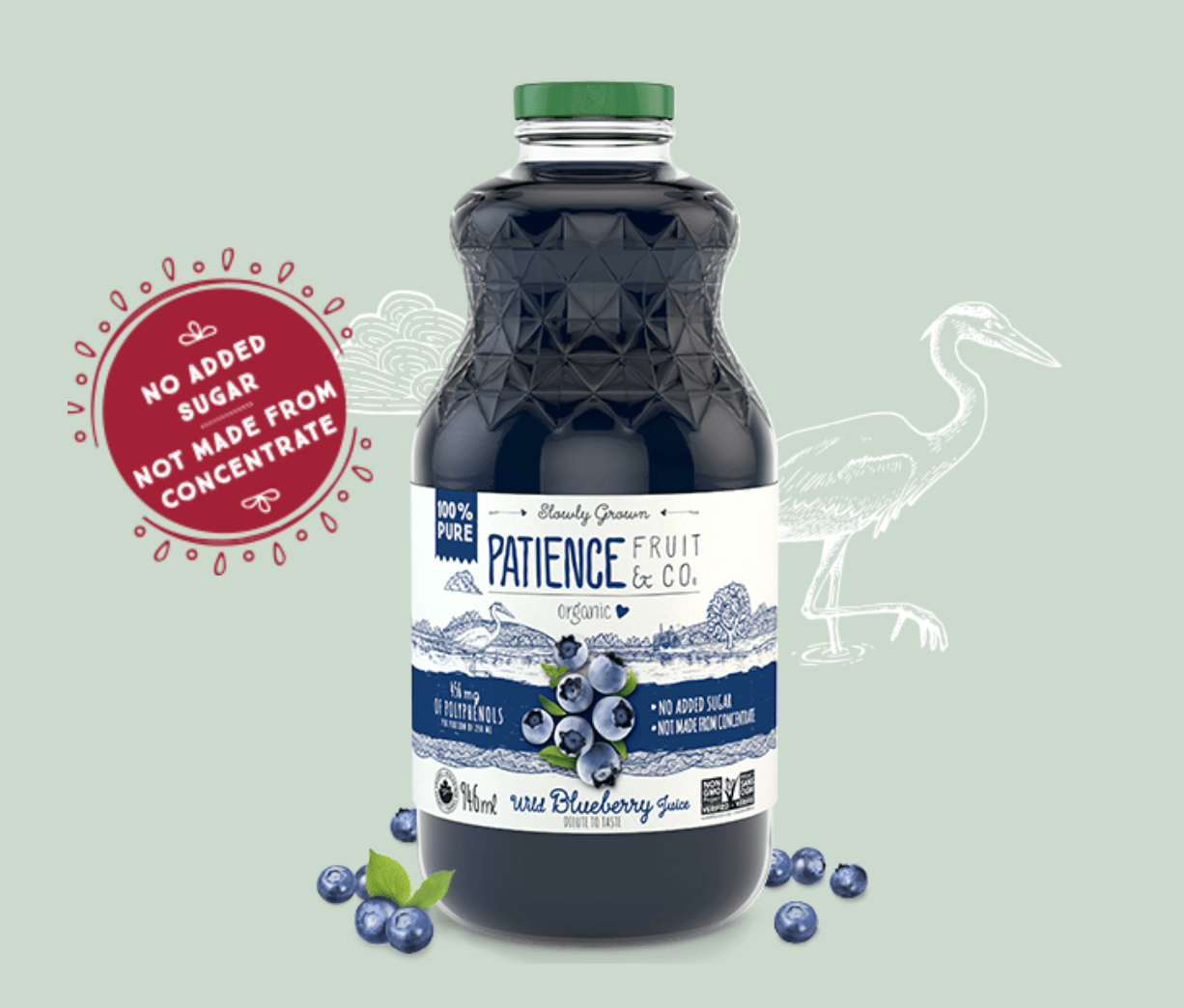 Patience Organic Blueberry Juice - 946ml