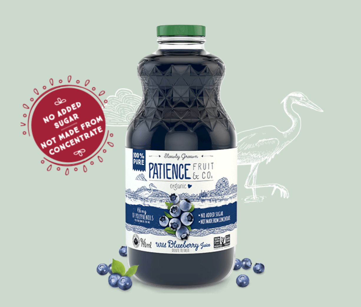 ✅ Patience Organic Blueberry Juice - 946ml