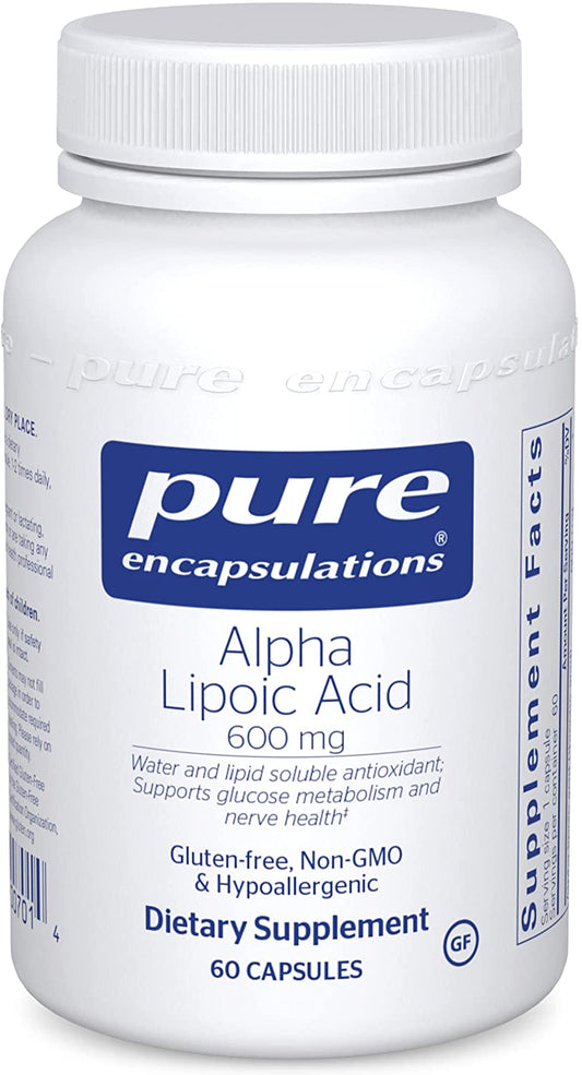 Pure Encapsulations Alpha Lipoic Acid 600mg 60caps