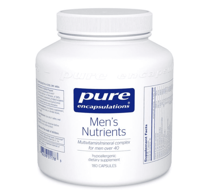 Pure Encapsulations Men's Nutrients 180 Capsules