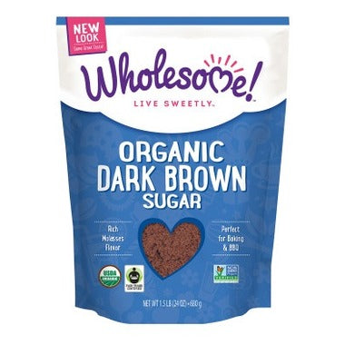 Wholesome Sweeteners Organic Fair-Trade Dark Brown Sugar