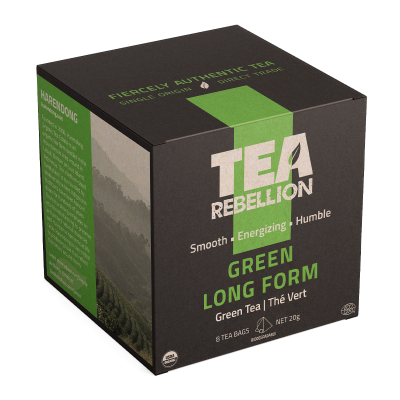 Tea Rebellion Green Tea Green Long Form 8 Tea Bags