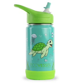 EcoVessel Frost Kids Water Bottle - Ocean 355mL