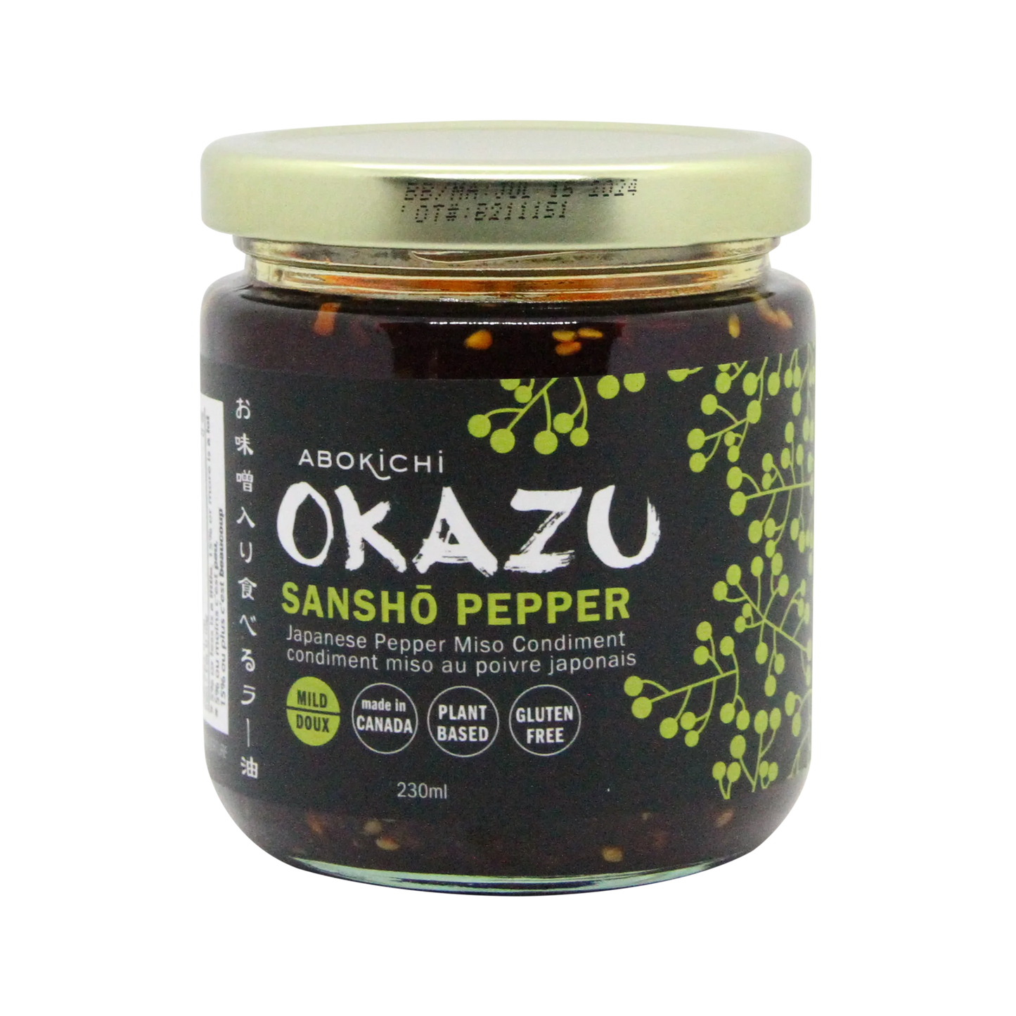 OKAZU - SANSHO PEPPER MISO - Japanese miso chili oil condiment (230ml)