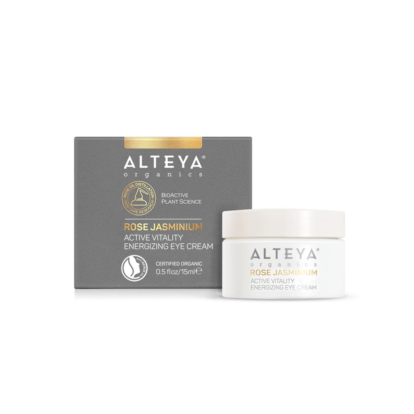 ✅ Alteya Organics Active Vitality Energizing Eye Cream - Rose Jasminium 15ml
