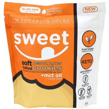 Sweet Nutrition Soft Baked Peanut Butter Cookies 62 g
