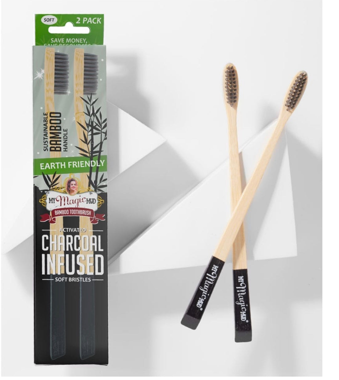 ✅ My Magic Mud Bamboo ToothBrushes Dual Pack
