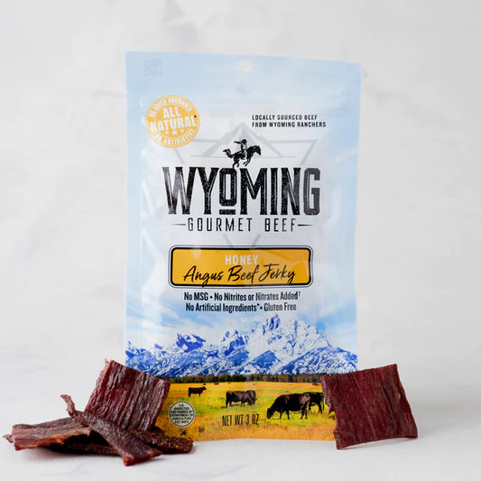 ✅🔥 Wyoming Gourmet Beef – Angus Beef Jerky: Honey, 85g (3oz)