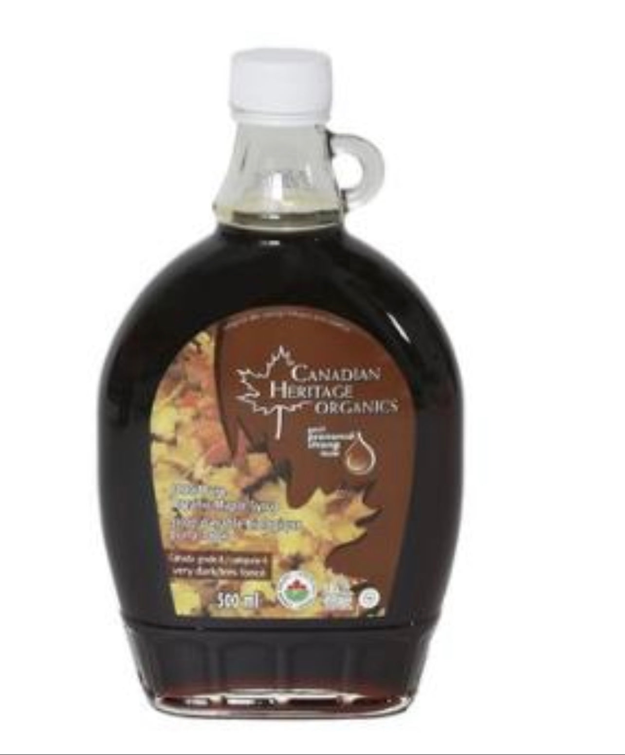 ✅ Canadian Heritage Organics Very Dark Maple Syrup 500ml
