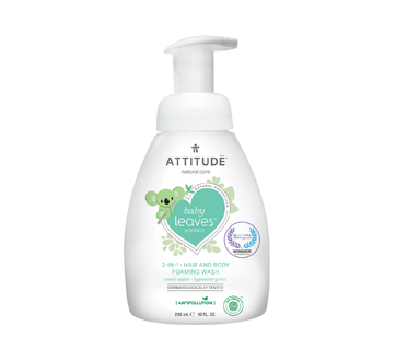 ✅Attitude 2-IN-1 Hair And Body Foaming Wash Sweet Apple 295ml