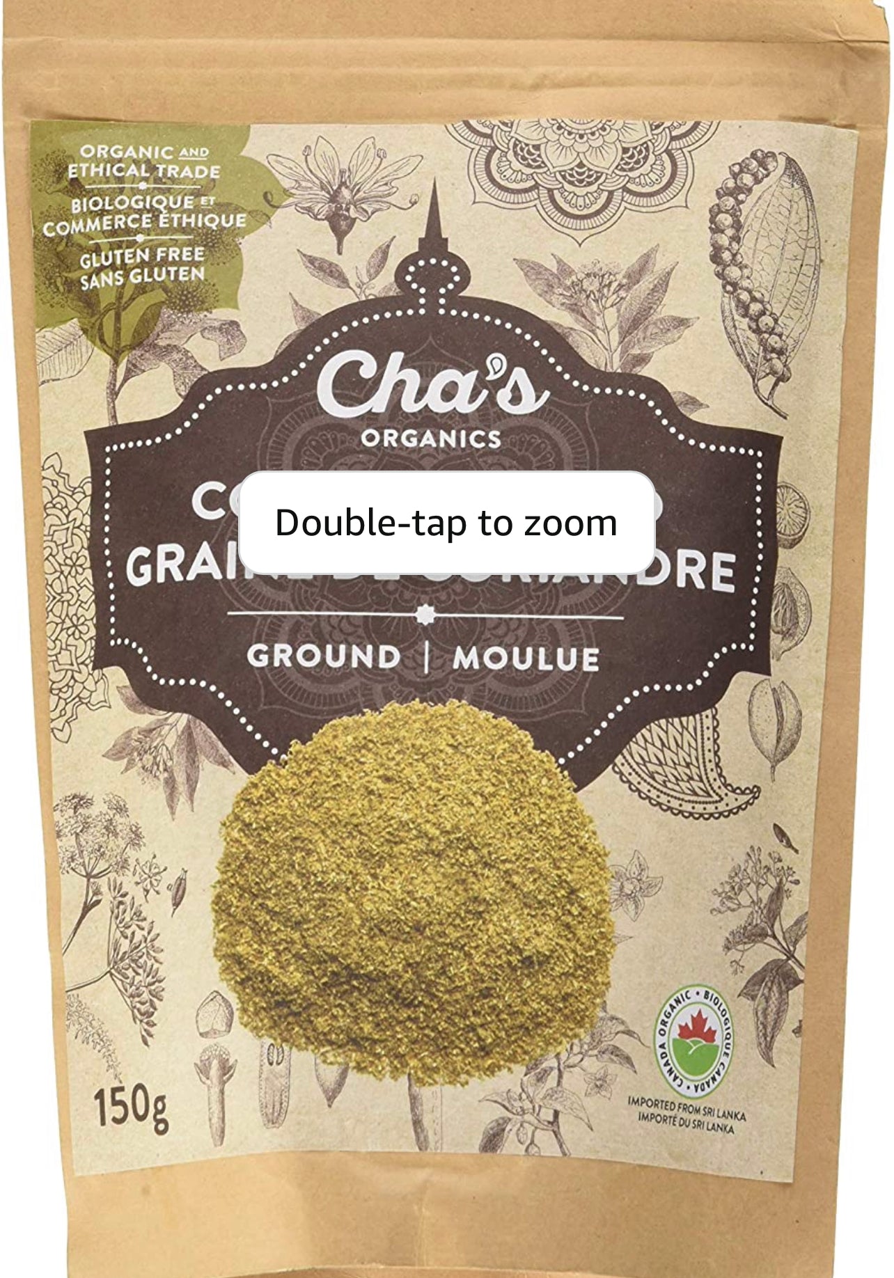 ✅ Cha's Organic Coriander Seeds 150G