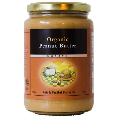 Nuts To You Organic Peanut Butter (smooth) 750g