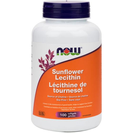 NOW Sunflower Lecithin - 100 Softgels