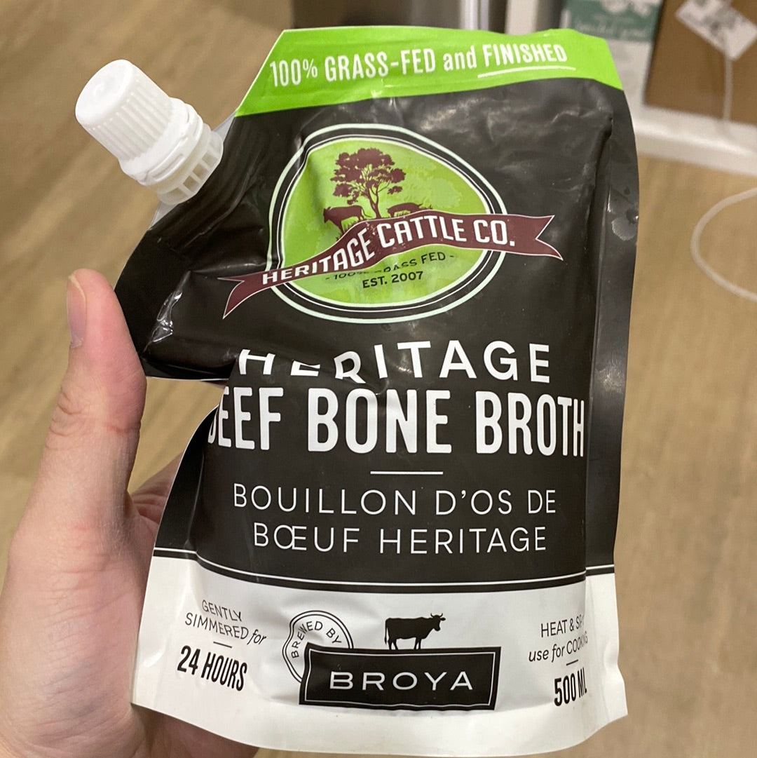 ✅ Heritage Cattle Beef Bone Broth 500 ml